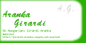 aranka girardi business card